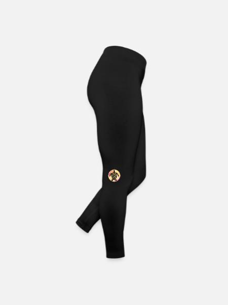 Majestic Animals: Wise Turtle - Women’s Jersey Leggings - black - Right