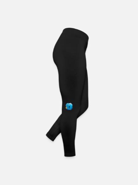Schwerelosigkeit beim Tauchen - Frauen Jersey Leggings - Schwarz - Rechts