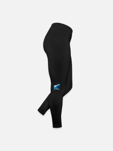 Schwerelos gleiten beim Tauchen - Frauen Jersey Leggings - Schwarz - Rechts