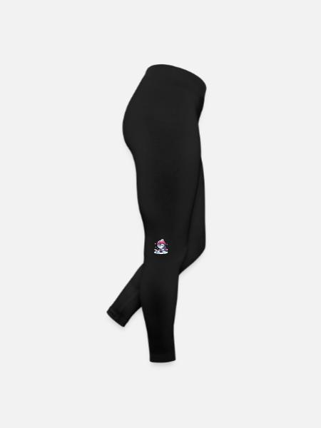 Pinguin Eishockey - Frauen Jersey Leggings - Schwarz - Rechts