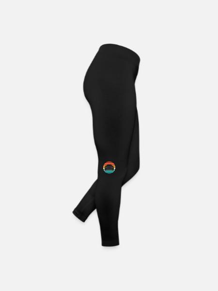 Delorean Rainbow - Frauen Jersey Leggings - Schwarz - Rechts