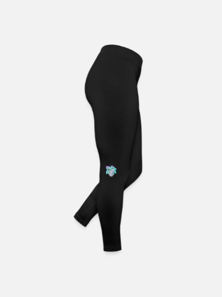 Runny Psychedelic Raspberry - Women’s Jersey Leggings - black - Right