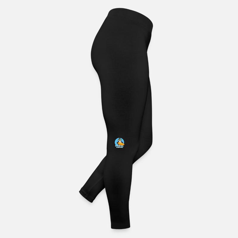 Pingouin surfant avec des lunettes de soleil, attrapez la vague Legging en jersey Femme