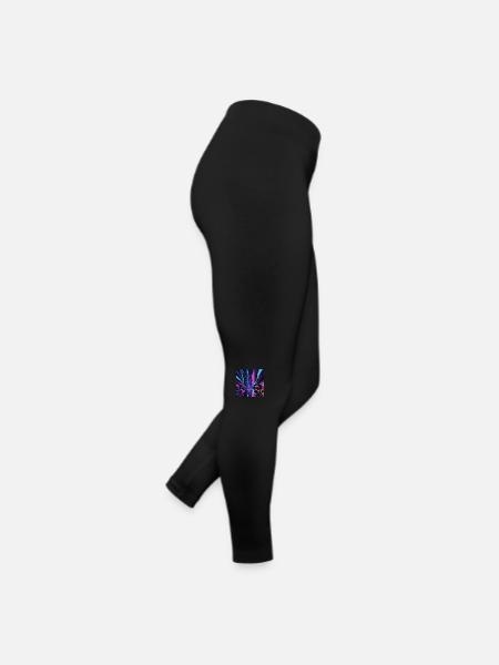 Future City 1 - Frauen Jersey Leggings - Schwarz - Rechts