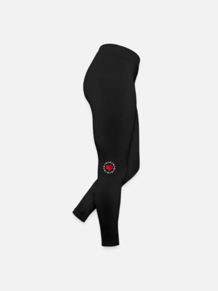 Ich liebe Hunde - Frauen Jersey Leggings - Schwarz - Rechts