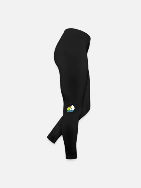 Crew Member Text Sun Team Member Sailing Crew Fun - Women’s Jersey Leggings - black - Right