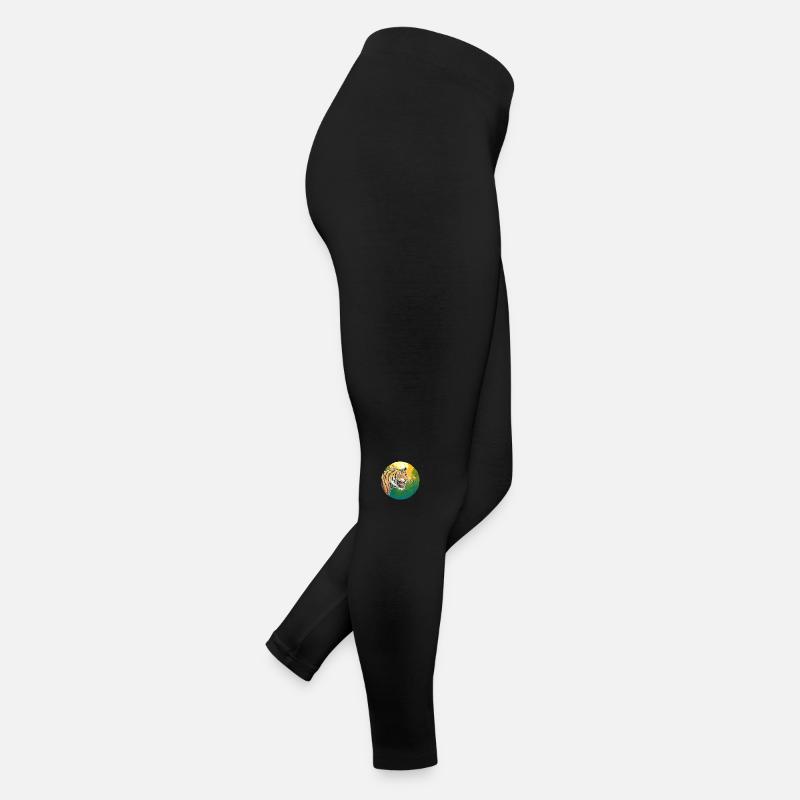 Tiger - Frauen Jersey Leggings - Schwarz