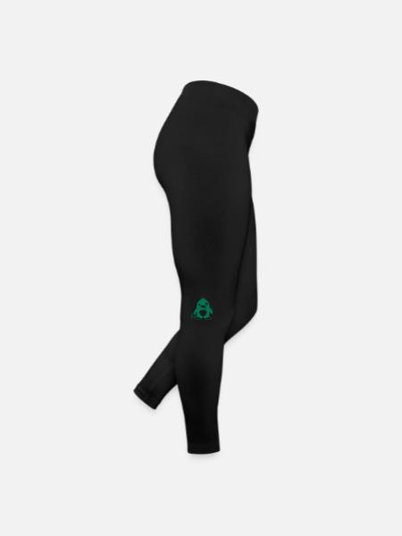 Drôle de pingouin poisson attrapé fou stupide doofy - Legging en jersey Femme - noir - Droite