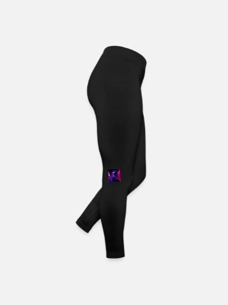 Stalker rave party - Women’s Jersey Leggings - black - Right