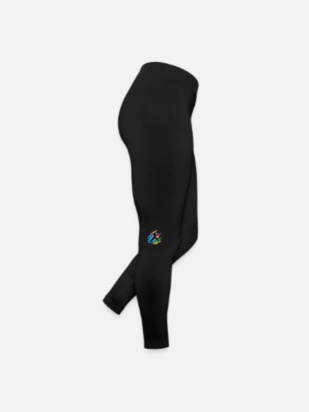 Colorful Judo, Karate, Taekwondo - Women’s Jersey Leggings - black - Right