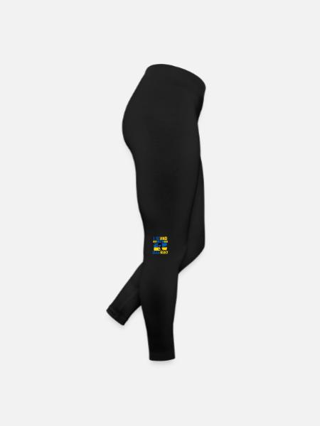 je supporte zelenzky contre  - Ukraine - Legging en jersey Femme - noir - Droite