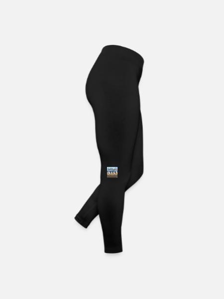 Hossegor Surfers - Frauen Jersey Leggings - Schwarz - Rechts