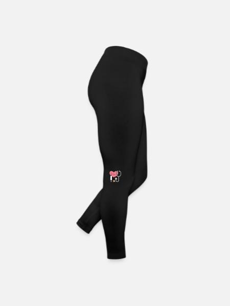 Docteur / Médecin / Hôpital / Médecine / Hopital - Legging en jersey Femme - noir - Droite