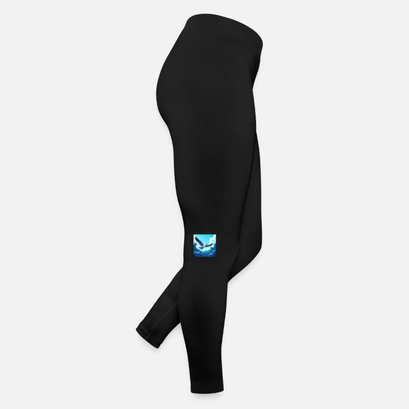 Moin, zum Hafenrundflug Frauen Jersey Leggings