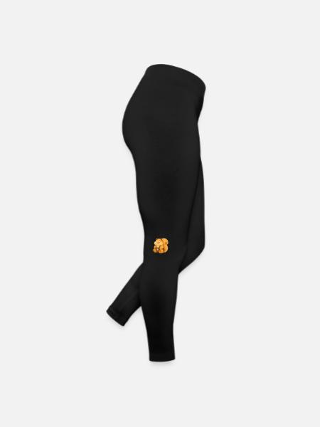 Woachkatzl - fluffy squirrel - Women’s Jersey Leggings - black - Right