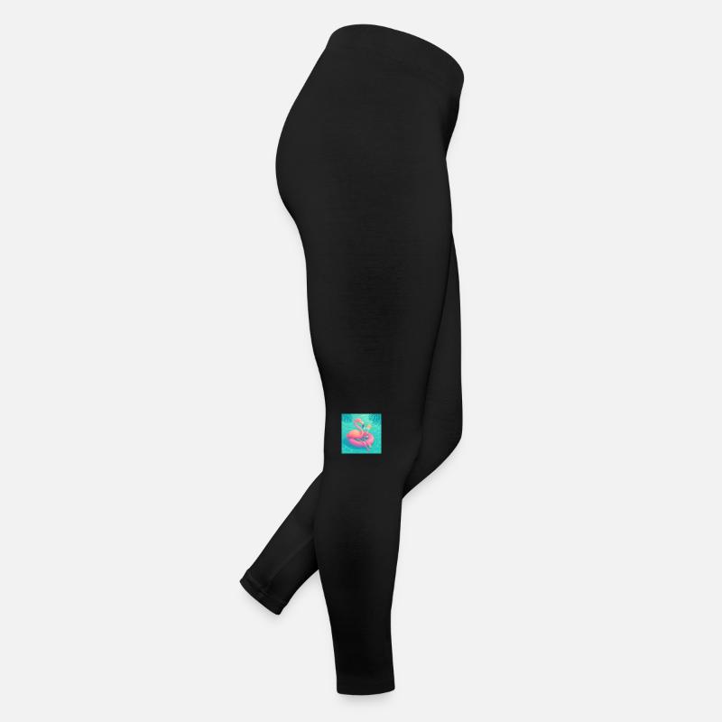 Flamant Rose Chill – Vacances à la Piscine Legging en jersey Femme