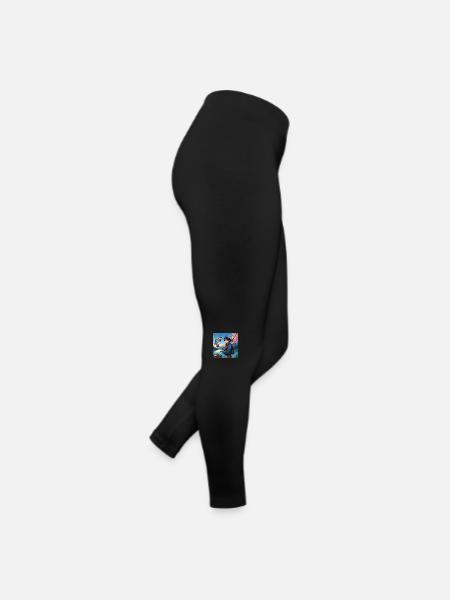 Fischertraum: Sonnenuntergangs-Abenteuer - Frauen Jersey Leggings - Schwarz - Rechts