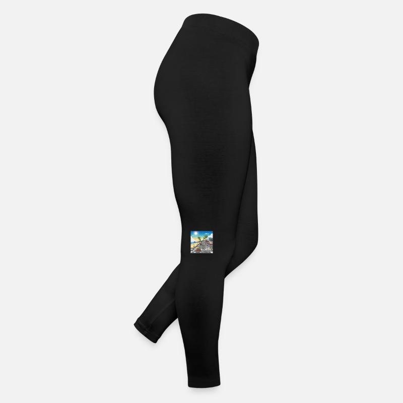 Straße in Newport Beach Frauen Jersey Leggings
