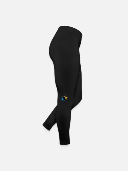 Blob de gouttes de tortue - Legging en jersey Femme - noir - Droite
