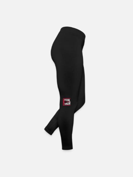 avertissement citation officielle d’adolescent - Legging en jersey Femme - noir - Droite