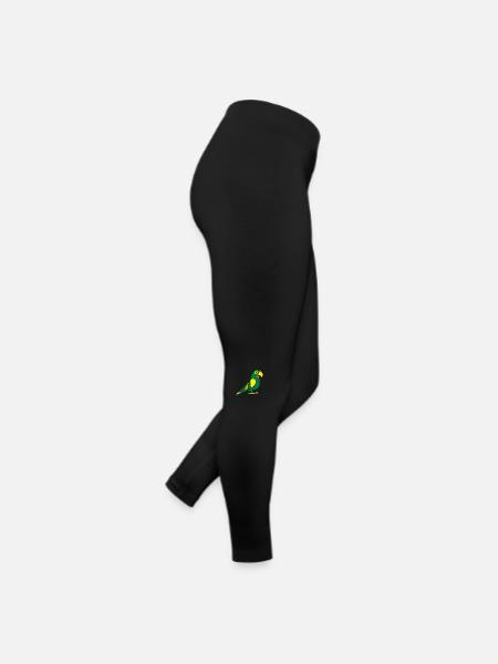 perroquet doux - Legging en jersey Femme - noir - Droite
