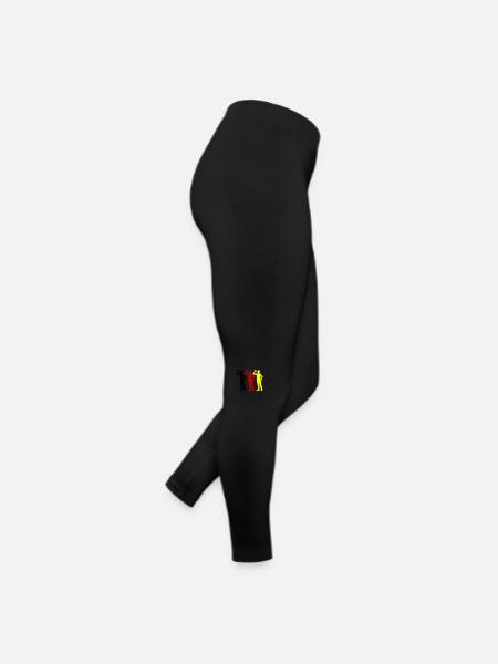 Trinker Team Flasche Deutschland - Frauen Jersey Leggings - Schwarz - Rechts