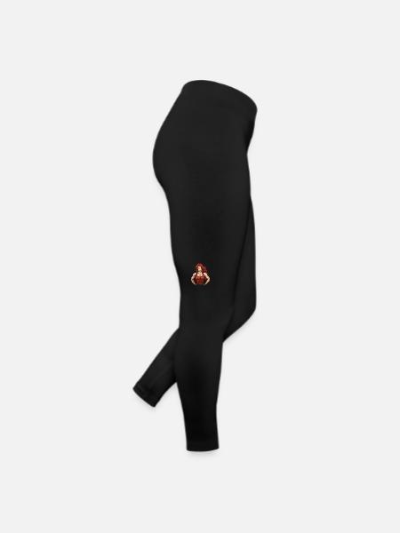 Frau Fitness Gym Girl - Frauen Jersey Leggings - Schwarz - Rechts