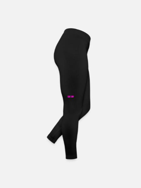 das ist unwichtig - Frauen Jersey Leggings - Schwarz - Rechts