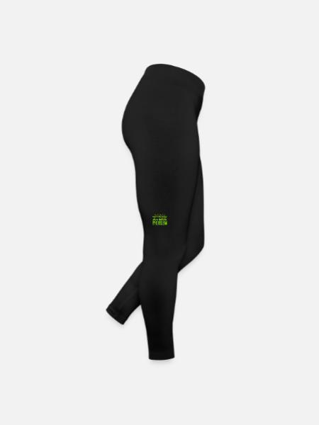 ich bin ein Problemlöser - Frauen Jersey Leggings - Schwarz - Rechts