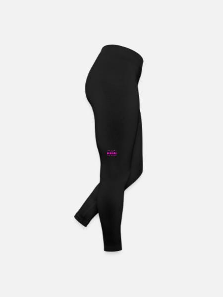es liegt im Nebel - Frauen Jersey Leggings - Schwarz - Rechts