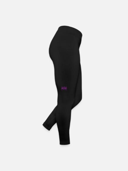wer suchet der findet - Frauen Jersey Leggings - Schwarz - Rechts