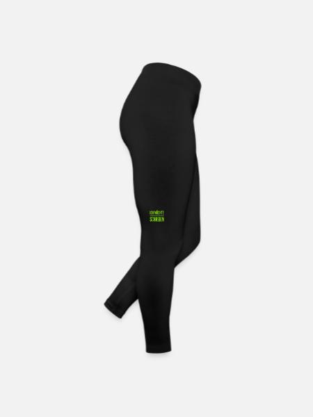 ich habe den Wunsch zu schreien - Frauen Jersey Leggings - Schwarz - Rechts