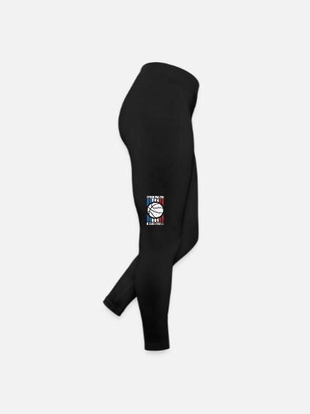 Je Peux Pas J'ai Basketball - Legging en jersey Femme - noir - Droite
