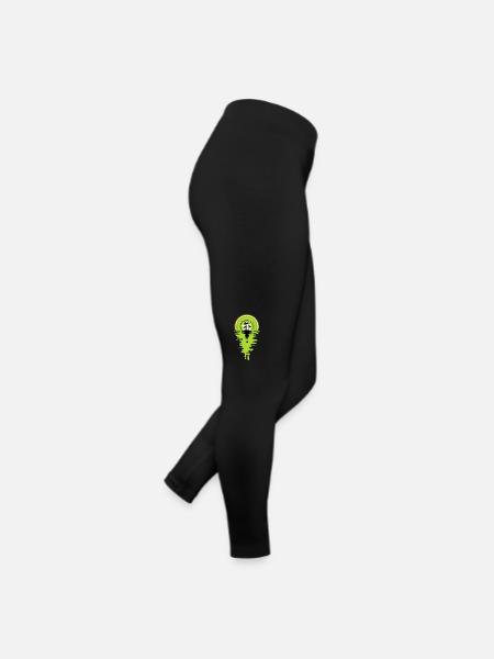 Sunset Kiwi juice - Women’s Jersey Leggings - black - Right