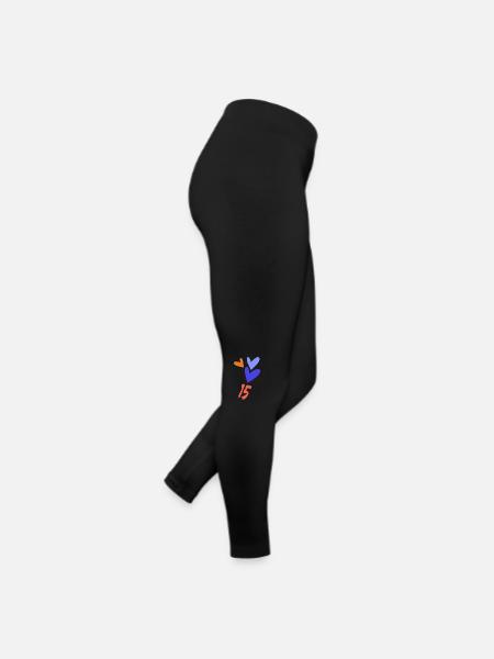 15. 15 JAHRE. 15-jähriges JUBILÄUM. GEBURTSTAG 15 JAHRE. - Frauen Jersey Leggings - Schwarz - Rechts
