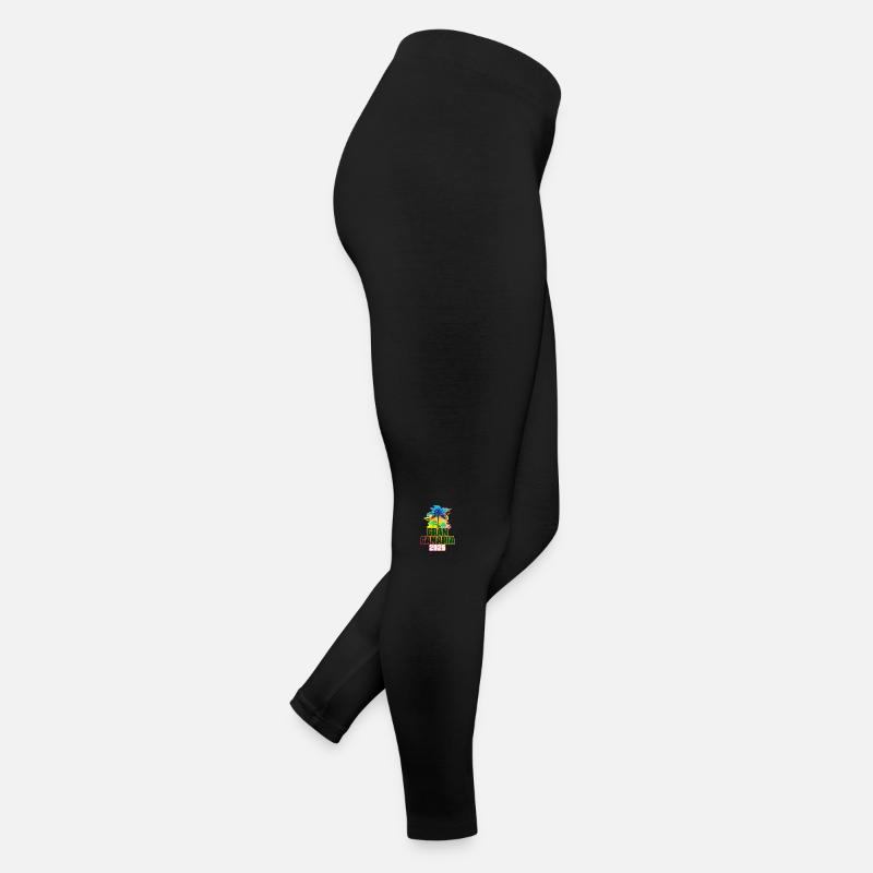 Gran Canaria 2025 Bunt Palmen Frauen Jersey Leggings