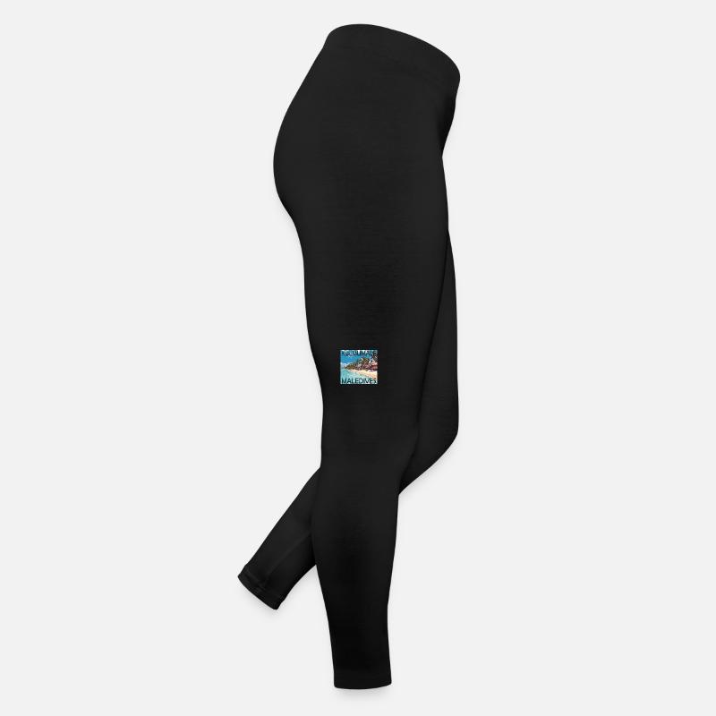 Maldives Kulmumale Beach: Summer under palm trees Women’s Jersey Leggings