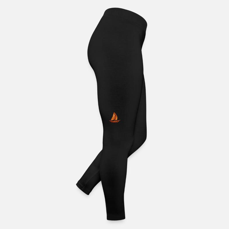 Voile d’automne : dériveur au feuillage coloré Legging en jersey Femme