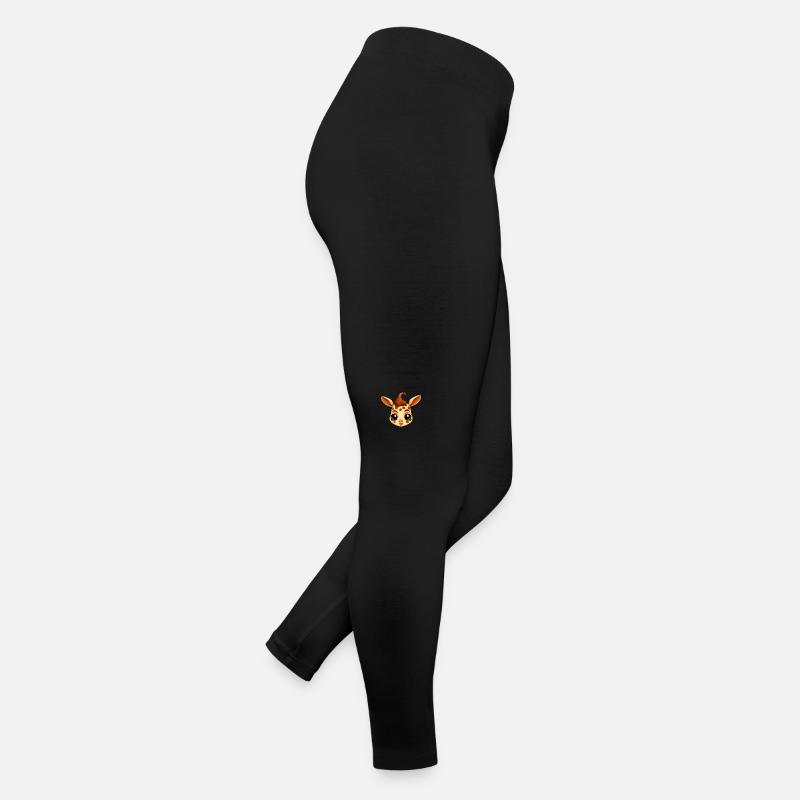 Kawaii Giraffe: Süßer Kopfblick Frauen Jersey Leggings