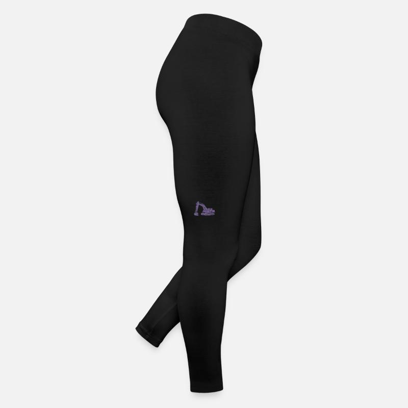 Baggerfahrer Silhouette - Baugeräteführer Frauen Jersey Leggings