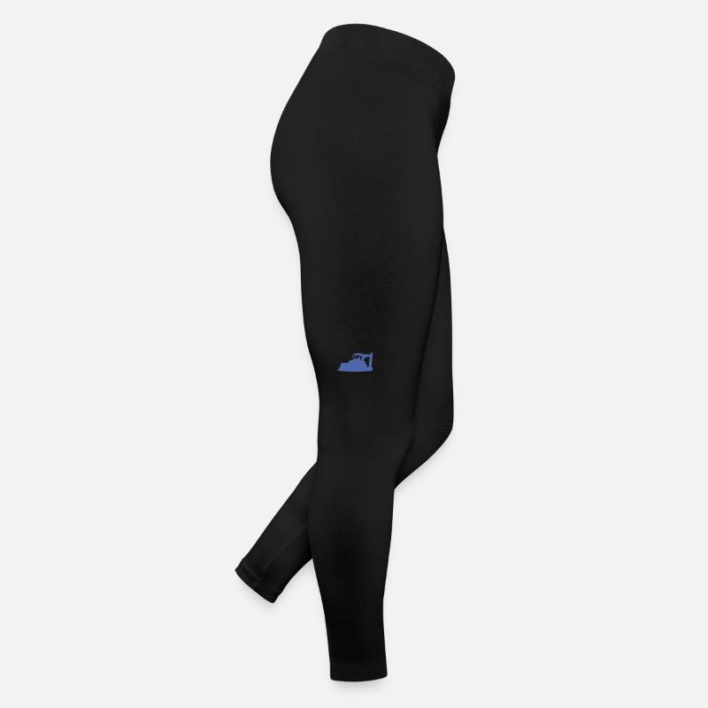 Opérateur d’excavatrice et d’équipement de construction Silhouette – Legging en jersey Femme