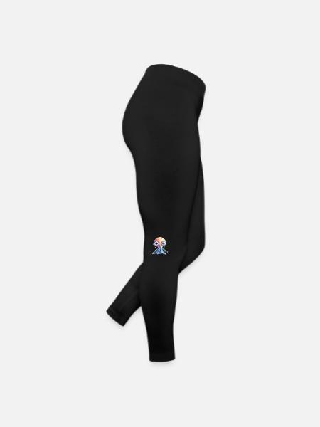 Octopus Illustration Kids - Women’s Jersey Leggings - black - Right