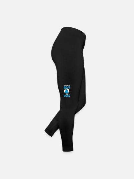 Segeln mein Boot meine Regeln - Frauen Jersey Leggings - Schwarz - Rechts
