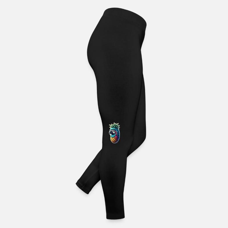 Ananas-Papagei Frauen Jersey Leggings
