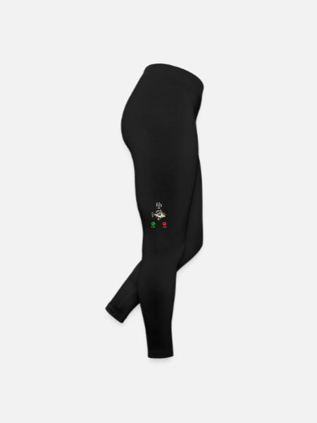 Funny Fih Fish Meme Fish Fih Funny Misspelled Fish - Women’s Jersey Leggings - black - Right