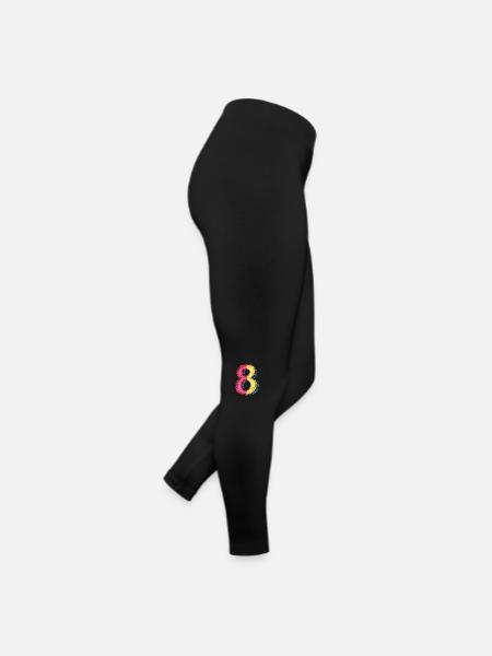 8 Number symbol - Women’s Jersey Leggings - black - Right