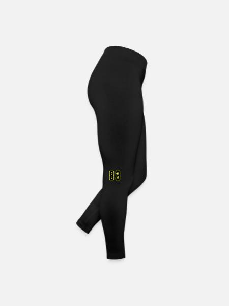 83 Number Leotard - Women’s Jersey Leggings - black - Right
