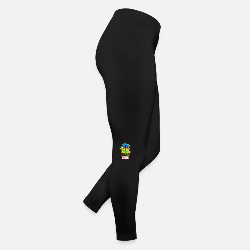 Prag 2025 Bunt Palmen Frauen Jersey Leggings