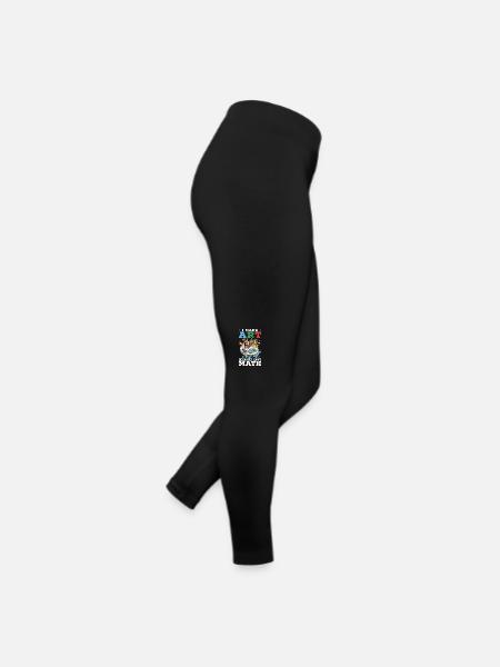 Kunststudent Künstlerische Kunst Pinselkunst - Frauen Jersey Leggings - Schwarz - Rechts