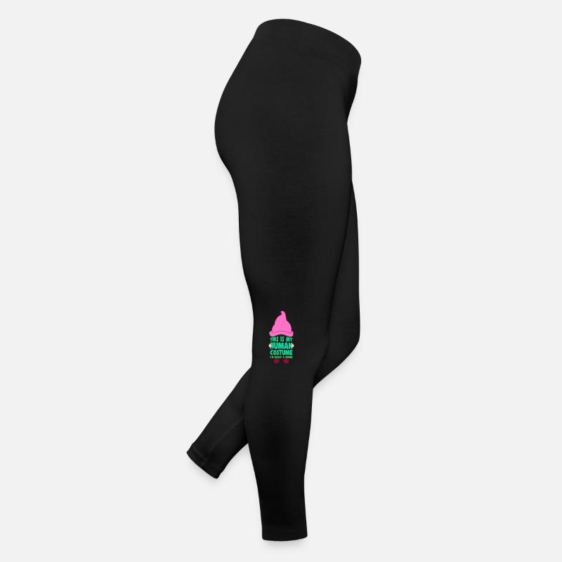 This Is My Human Costume I ́m A Gnome Lover Gift Women’s Jersey Leggings